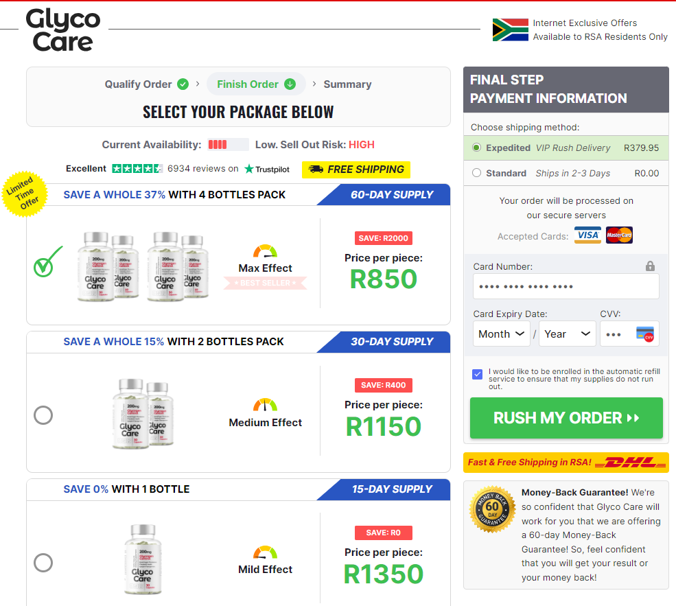 Glyco Care Blood Balance South Africa(ZA) price