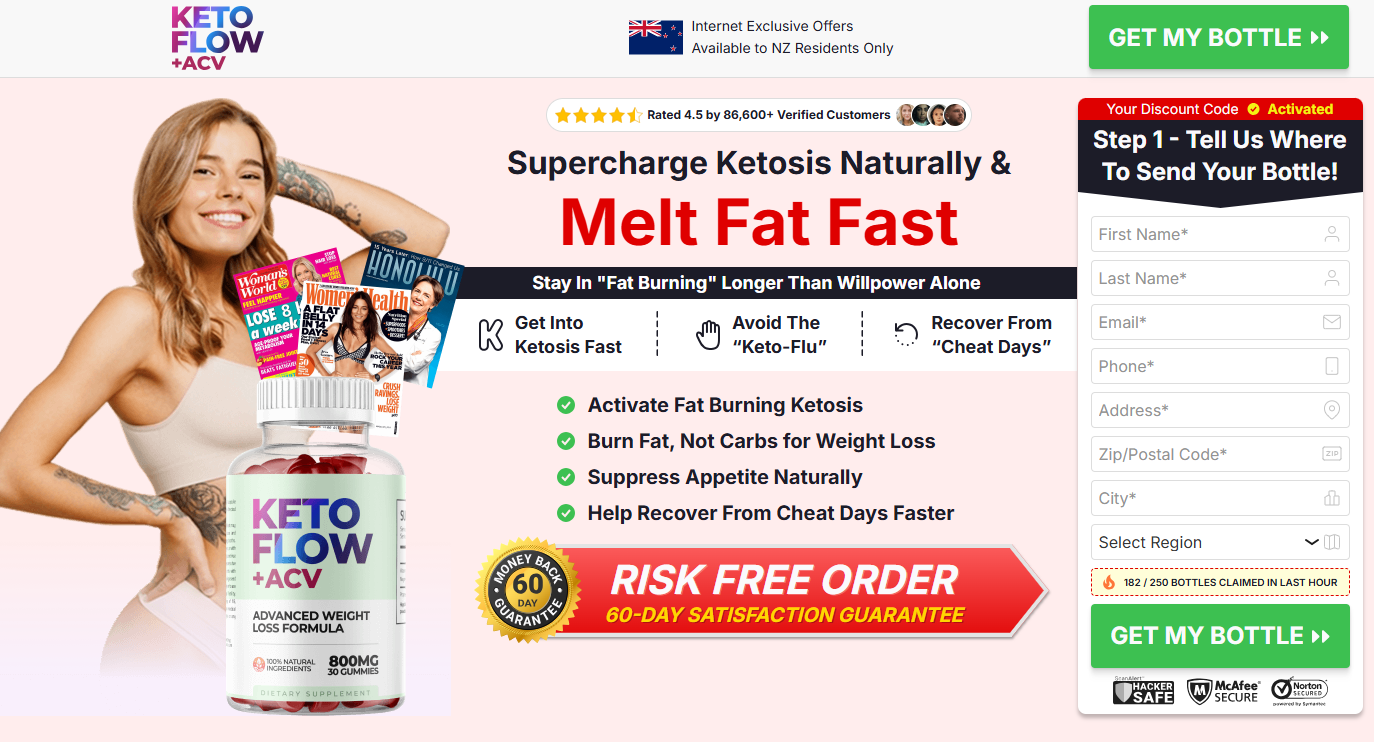 Keto Flow Gummies New Zealand