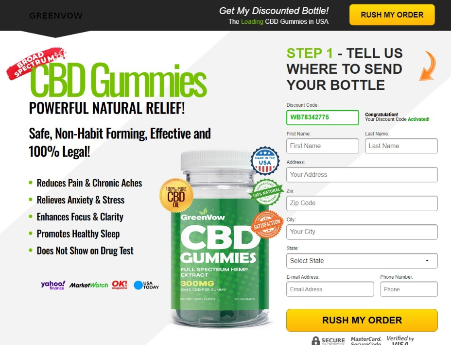 Greenvow CBD Gummies Reviews