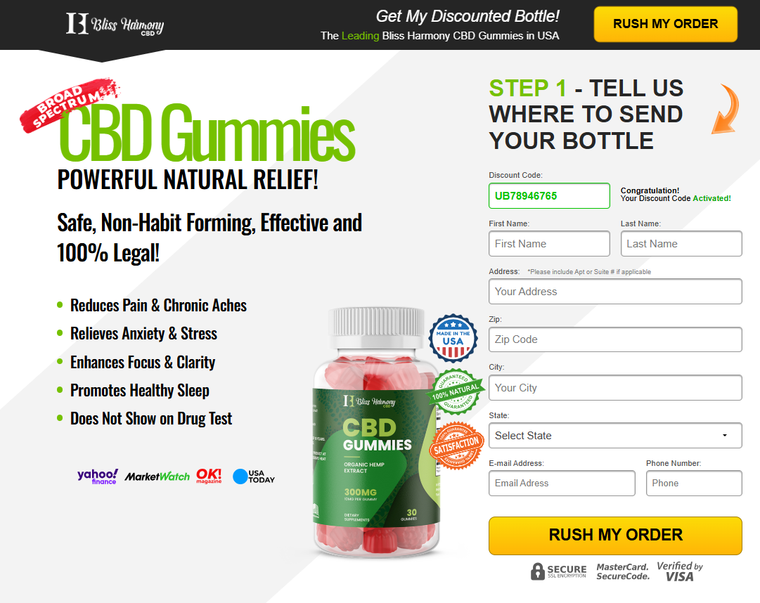 Bliss Harmony CBD Gummies Reviews