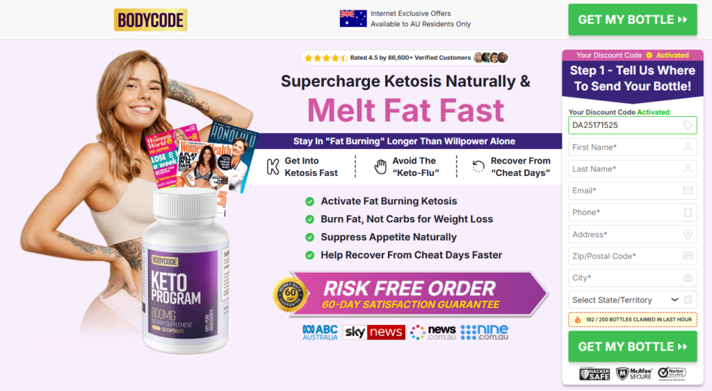 BodyCode KETO Australia/AU: Reviews, Discounted Cost, @73.