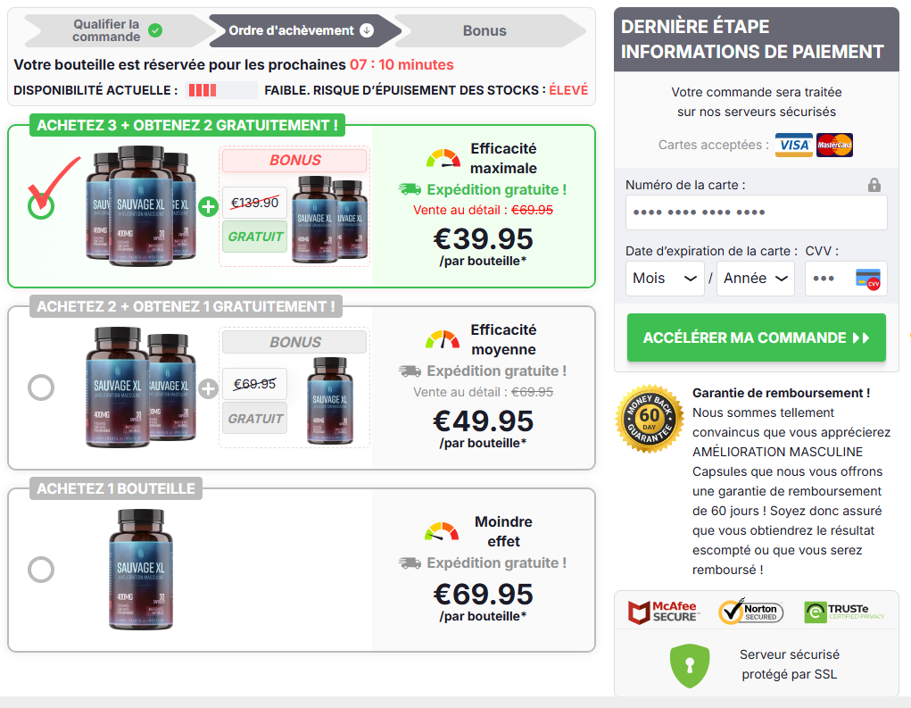 Sauvage XL Gummies prix AVIS